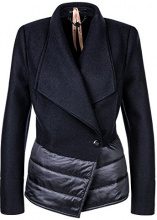 MARC CAIN ADDITIONS Marc Cain Additions HA 31.08 J30, Cappotto Donna, Blu (Midnight Blue 395), 50(Taglia del Produttore: N6 / 44)
