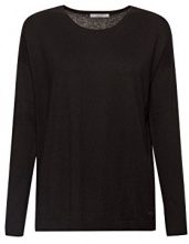 EDC BY ESPRIT edc by Esprit 078cc1i010, Felpa Donna, Nero (Black 001), X-Large