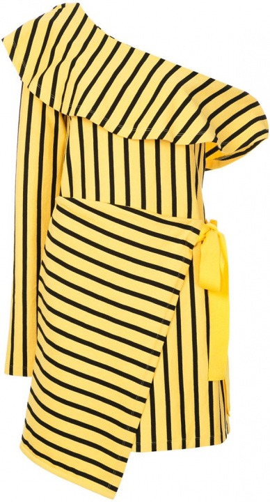 Monospalla Cotone Women j Vestito Goen SM Giallo OP8n0wk