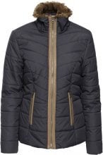 JOHN BANER JEANSWEAR Giacca trapuntata con collo in ecopelliccia