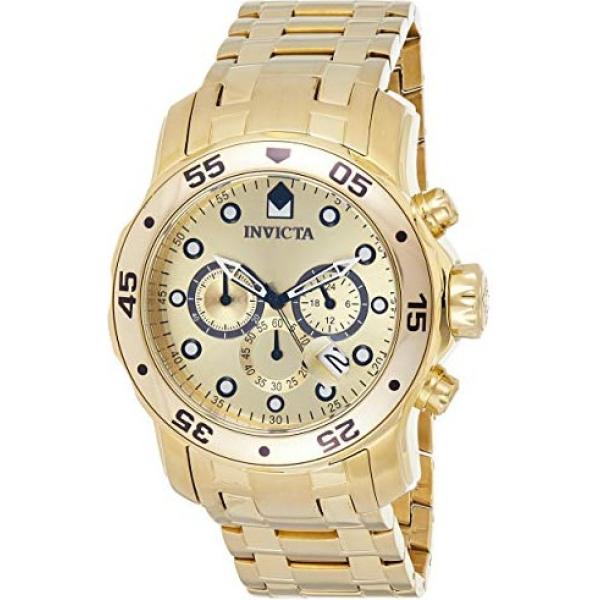 Orologio da uomo in giallo oro in acciaio inox Invicta | Bantoa