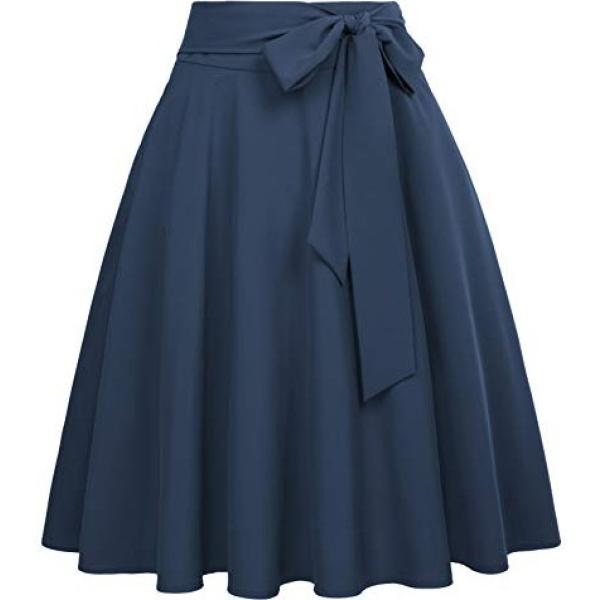 Ninguna idea bar Falda longuette mujer azul eléctrico plisado cintura alta con cremallera  Belle Poque | Bantoa