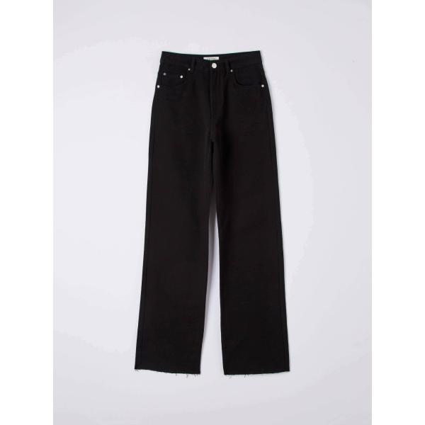 Pantaloni a palazzo da donna in nero lungo in cotone Terranova | Bantoa