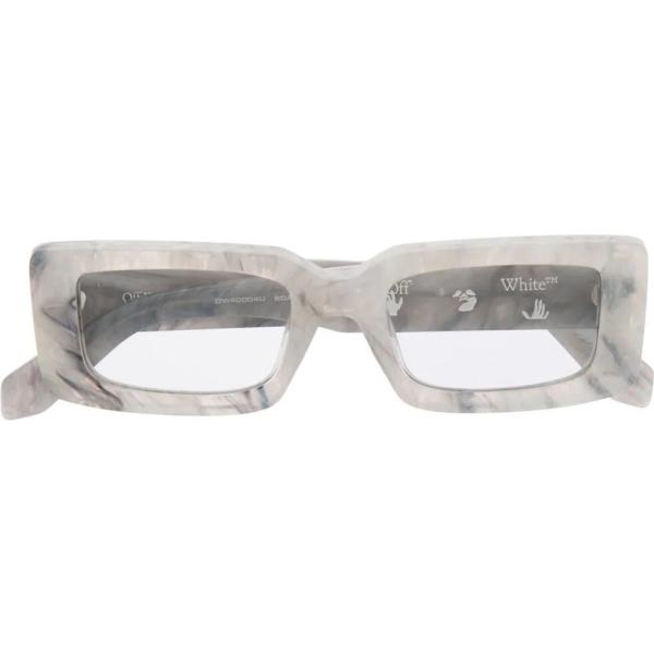 Occhiali da sole da donna in grigio a punta in acetato Off-White | Bantoa
