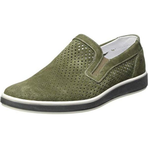 Scarpe stringate da uomo in verde effetto scamosciato slip on Igi\u0026Co |  Bantoa