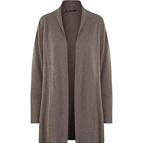 oodji Collection Donna Cardigan Lungo a Cascata 