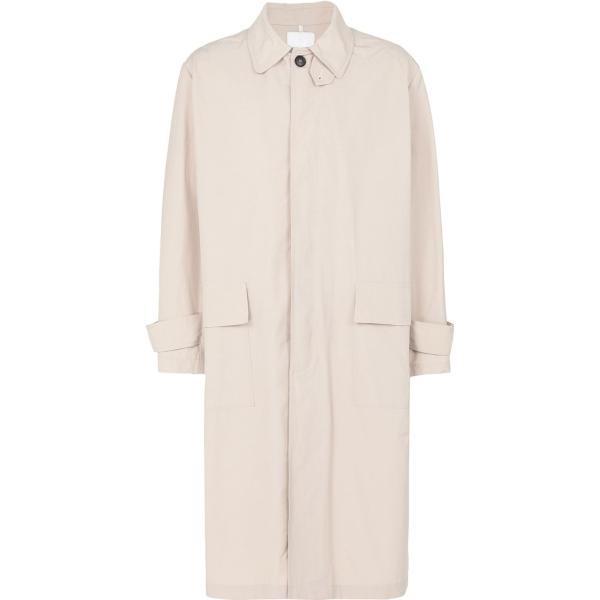 Trench hombre beige cuello clásico de manga larga con botones poliéster 8  By Yoox | Bantoa