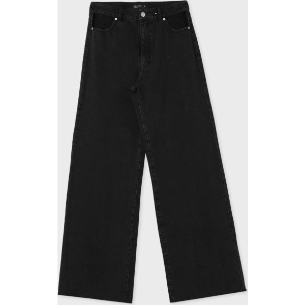 Jeans da donna in nero lungo in denim Calliope | Bantoa