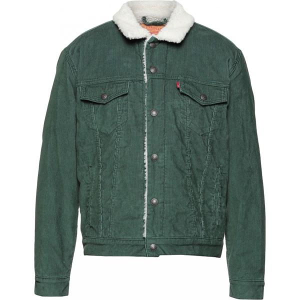 Giubbotto da uomo in verde collo classico a maniche lunghe in velluto Levi's  | Bantoa