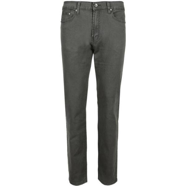 Pantaloni da uomo in grigio lungo a vita alta in cotone Max \u0026 Liu | Bantoa