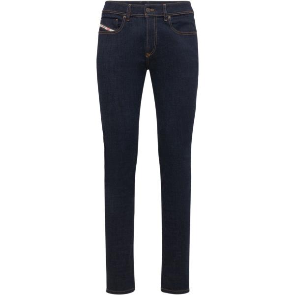 Jeans skinny da uomo in blu a vita bassa con bottoni in denim Diesel |  Bantoa
