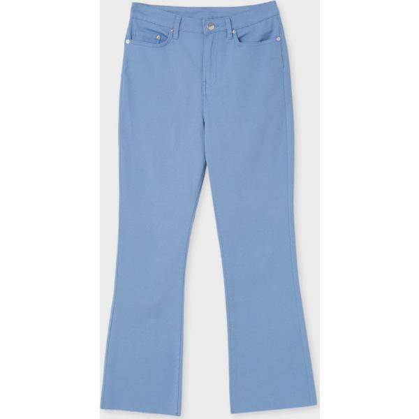 Pantaloni da donna in azzurro a vita alta Calliope | Bantoa