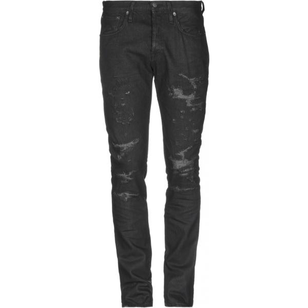 Vaqueros hombre negro con tachuelas cintura media con botones denim Prps |  Bantoa