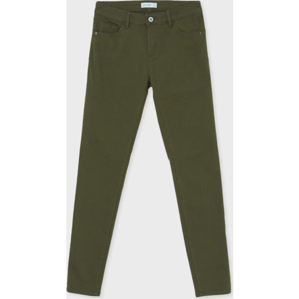 Pantaloni skinny da donna in verde oliva Calliope | Bantoa