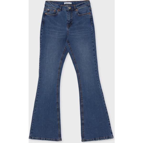 Jeans da donna in blu a vita alta in denim Calliope | Bantoa