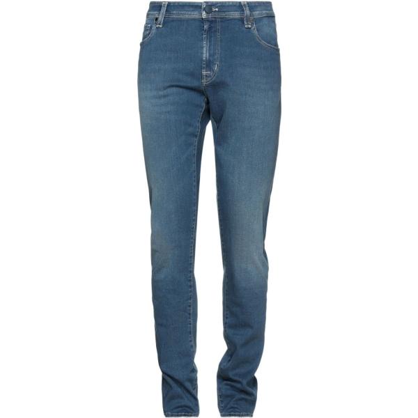 Vaqueros hombre azul eléctrico efecto lavado cintura media con cremallera  denim Tramarossa | Bantoa