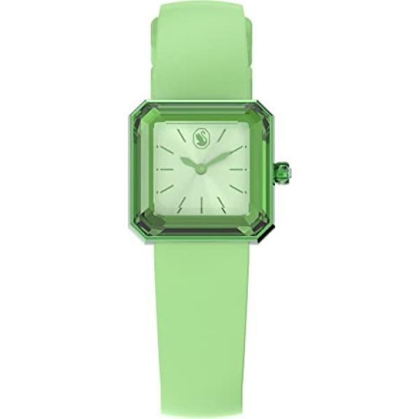 Orologio da donna in verde con cinturino Swarovski | Bantoa