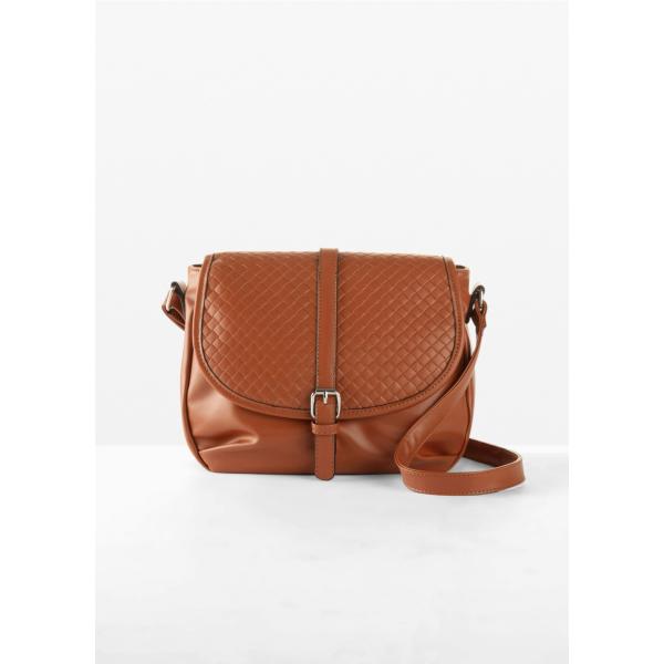 Borsa a tracolla da donna in marrone in ecopelle Bpc Bonprix Collection |  Bantoa